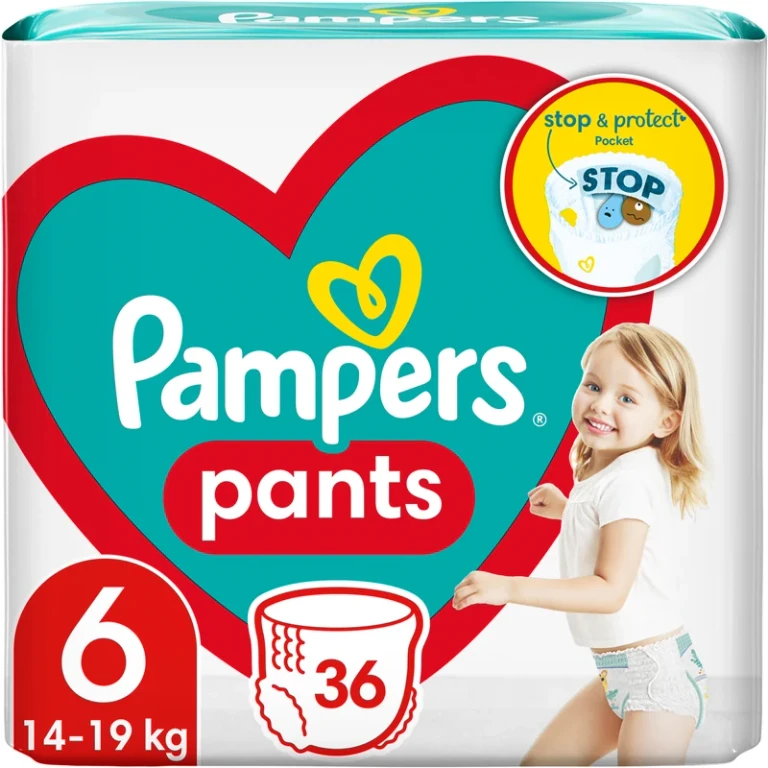 Pants Size 6 disposable diapers 14-19 kg 36 pieces