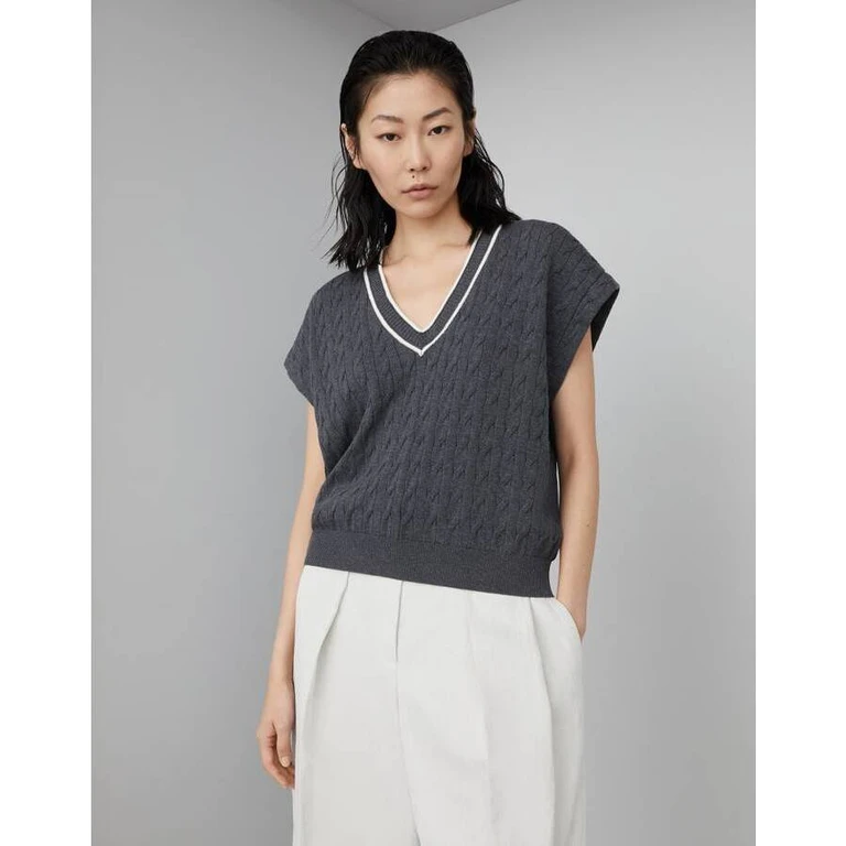 Wodark Grey Cotton Sweater