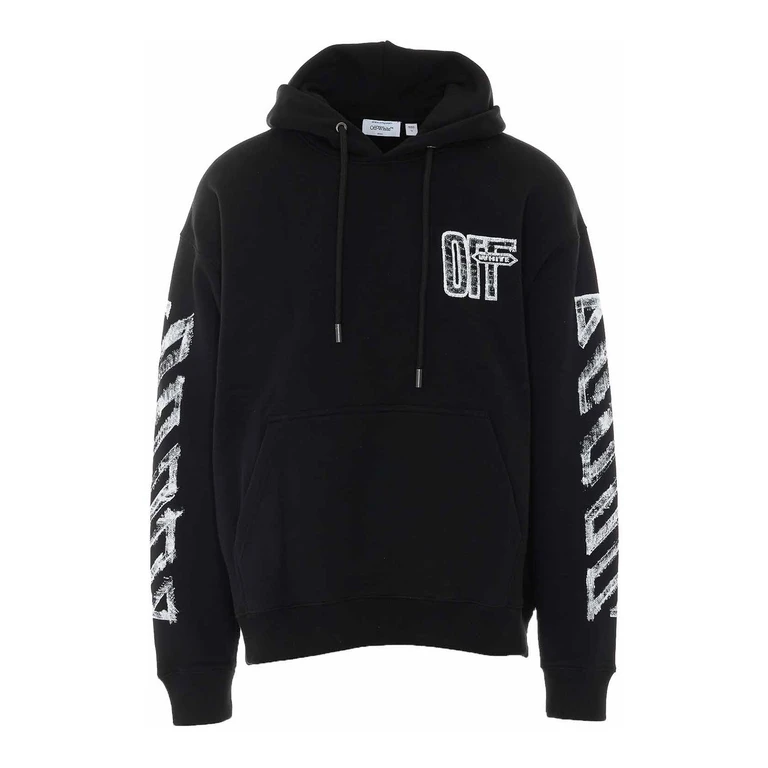 Moletom com capuz Off-White Motion Arrow em preto off