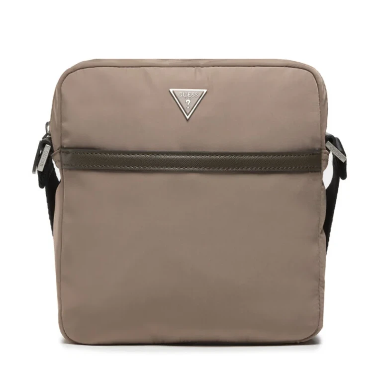 , Nylon and leather, Fabric shoulder bag, HMCERN, 21.5 x 21.5 x 6.5 cm, Women