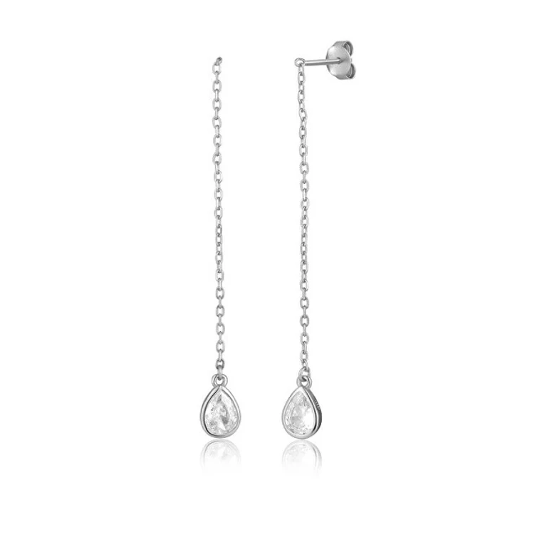 Beautiful Long Earrings With Zircon Svle1998Xh2Bi00