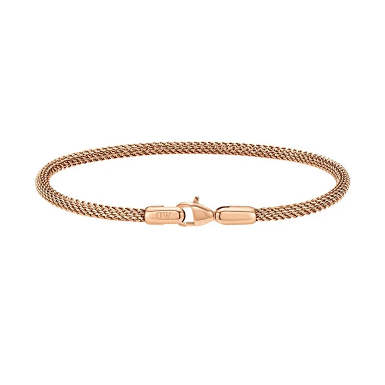 Fashion Perfect Pair Bronze Steel Mesh Bracelet DW0040068 - Length: 18.5cm