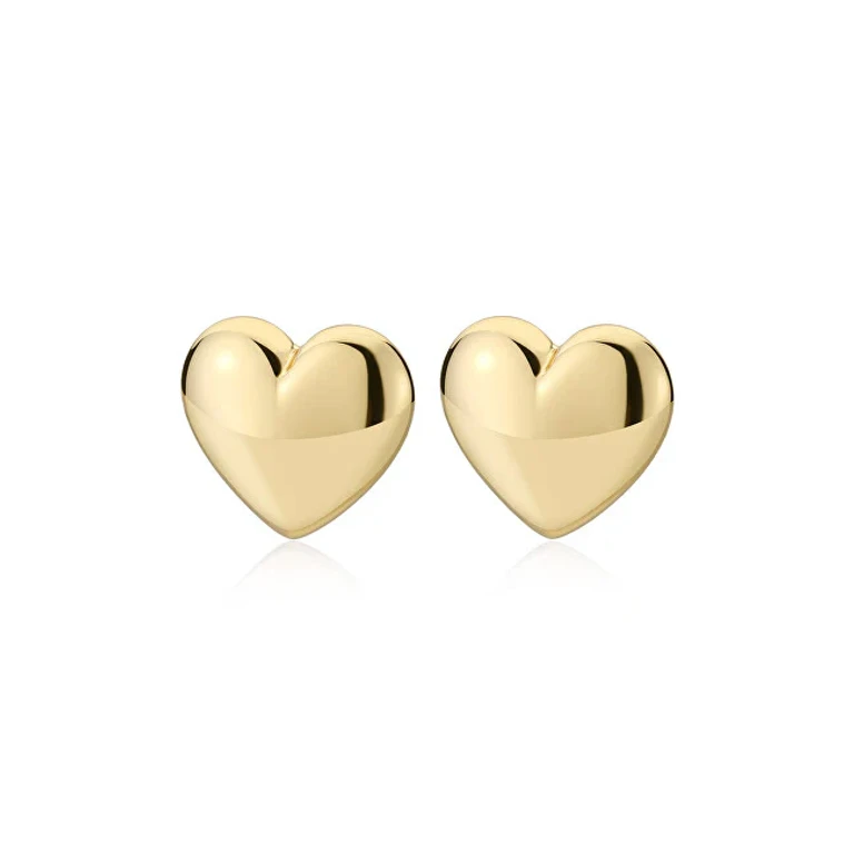 Star Heart Gold-Plated Stud Earrings Sse52