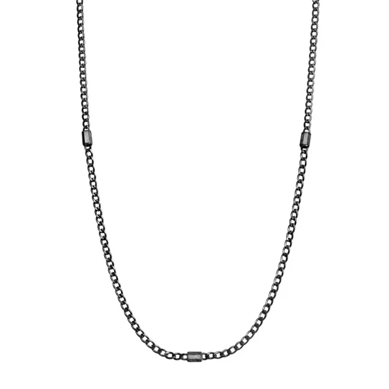 Elegant Black Steel Necklace for Men Ink BIK05