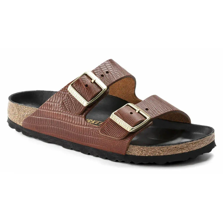Arizona Natural Leather Emboss Sandals