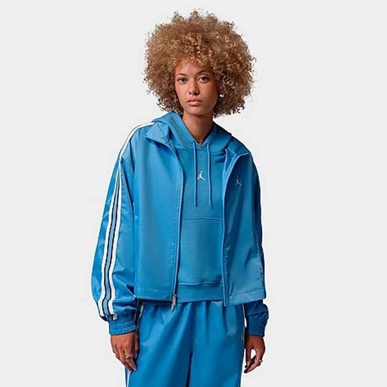 Brooklyn Fleece Full-Zip Trackjacke in Blue Beyond