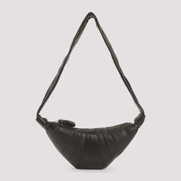 Leather Croissant Zip Bag
