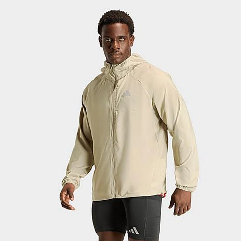 adidas Men's adi365 Running Essentials Full-Zip Jacket in Wonder Cargo Size: XS