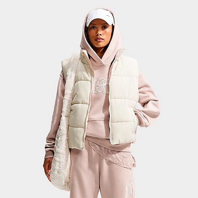 Women's Studio Fleece Medium Weight "Graphic Pack" Logo Oversized Pullover Hoodie in Cream II/Sail Size: XS