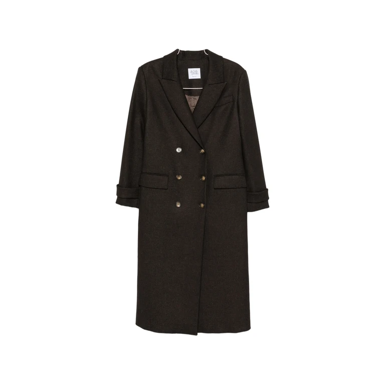 Double-breasted Peak-lapel Coat