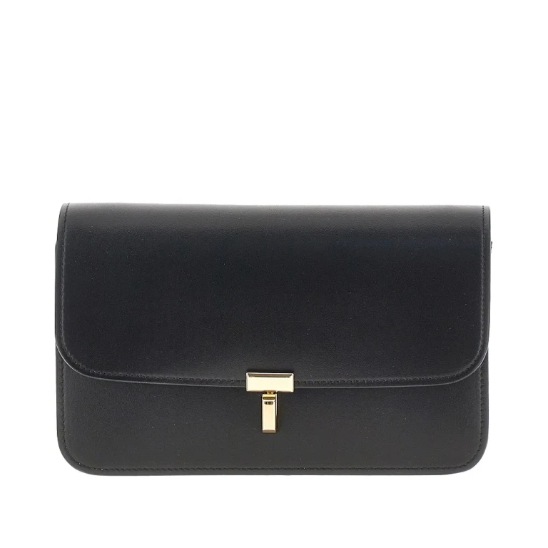 'T-Lock' leather pouch with shoulder strap Woman One Size