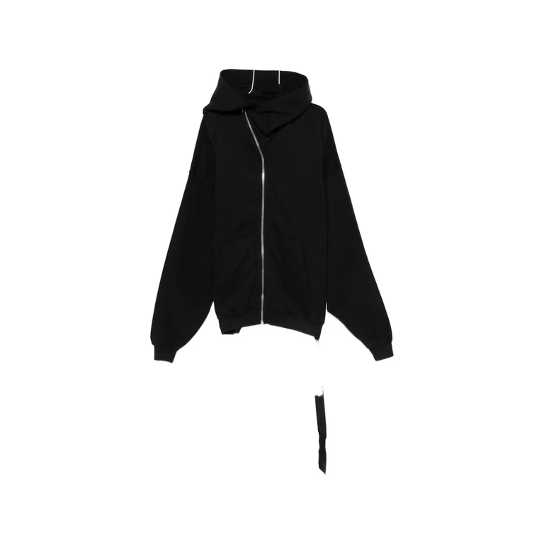 Mountain Hun Asymmetric-zip Hoodie