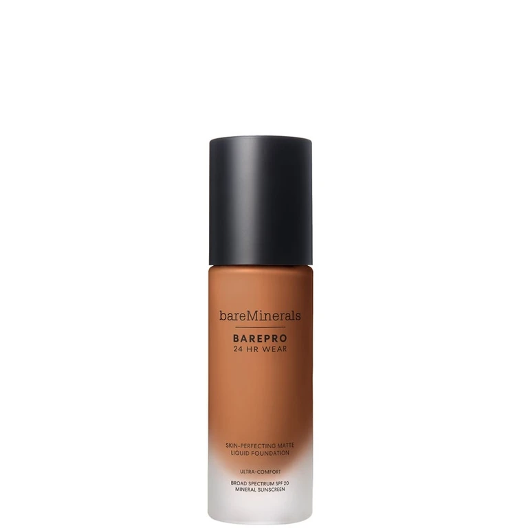 BAREPRO 24 Hour Matte Liquid Foundation Mineral SPF 20 (Various Shades) - Deep 50 Neutral