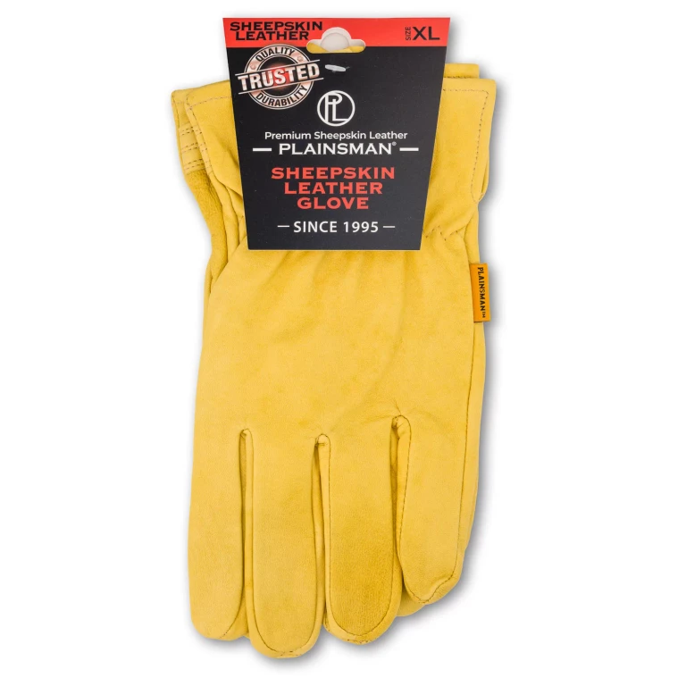 Premium Sheepskin Leather Gloves - XL:- XL