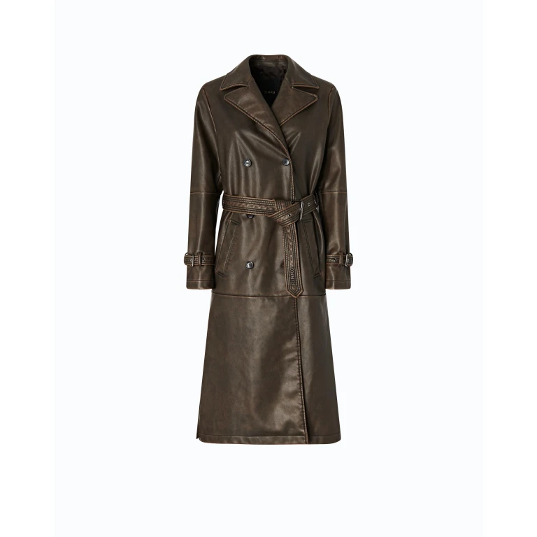 Trench ceinturé effet vintage - XS