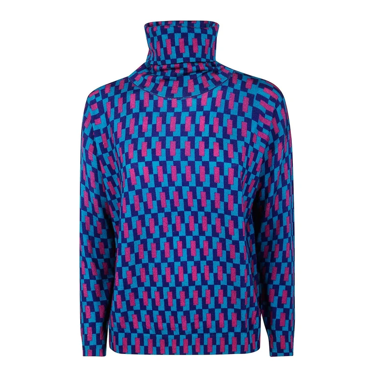 Pull Col Roulé - Multicolore (VB13234)