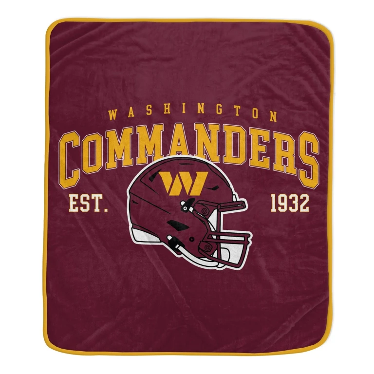 NFL Team Vintage Helmet Cozy Throw 50x60