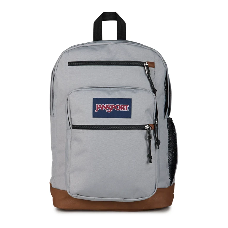 Cool Student Backpack 34L - Grounded Grey Leather-Trim Laptop Pack