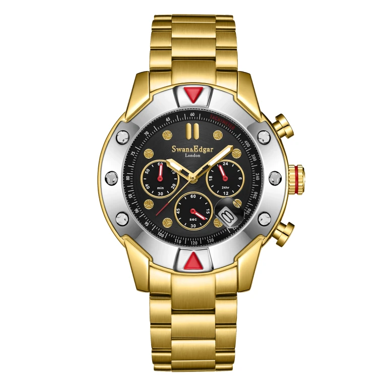 Limited Edition Swan & Edgar Hand Assembled Mechanical-Quartz Hybrid Gold