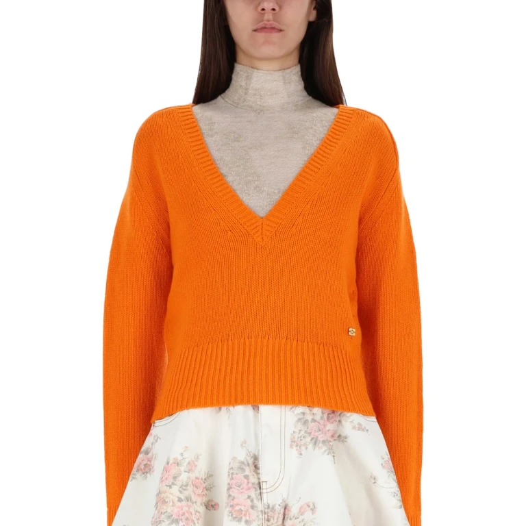 Cashmere Sweater in Orange