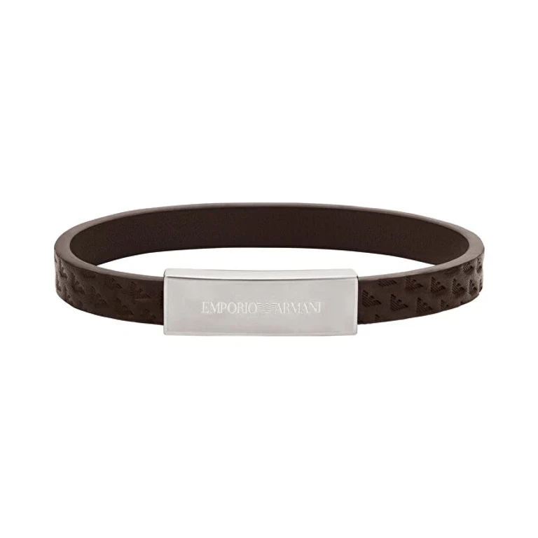 Brown leather Bracciale EGS3251040
