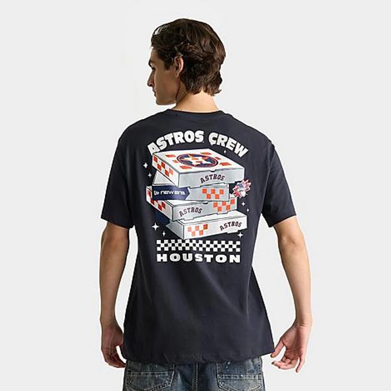 Houston Astros MLB Pizza Graphic T-shirt