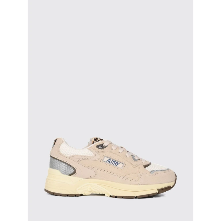 Hyperway Two-Tone Leather and Mesh Sneakers with Cut-Out Logo (HYLWWA01)