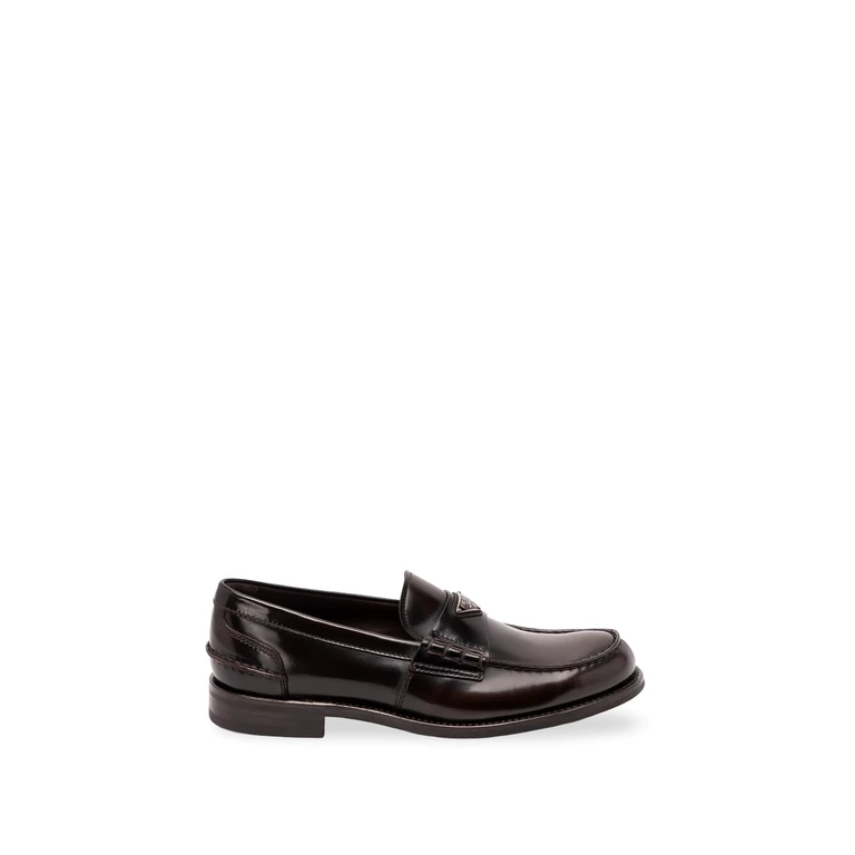 Brushed Leather Loafers