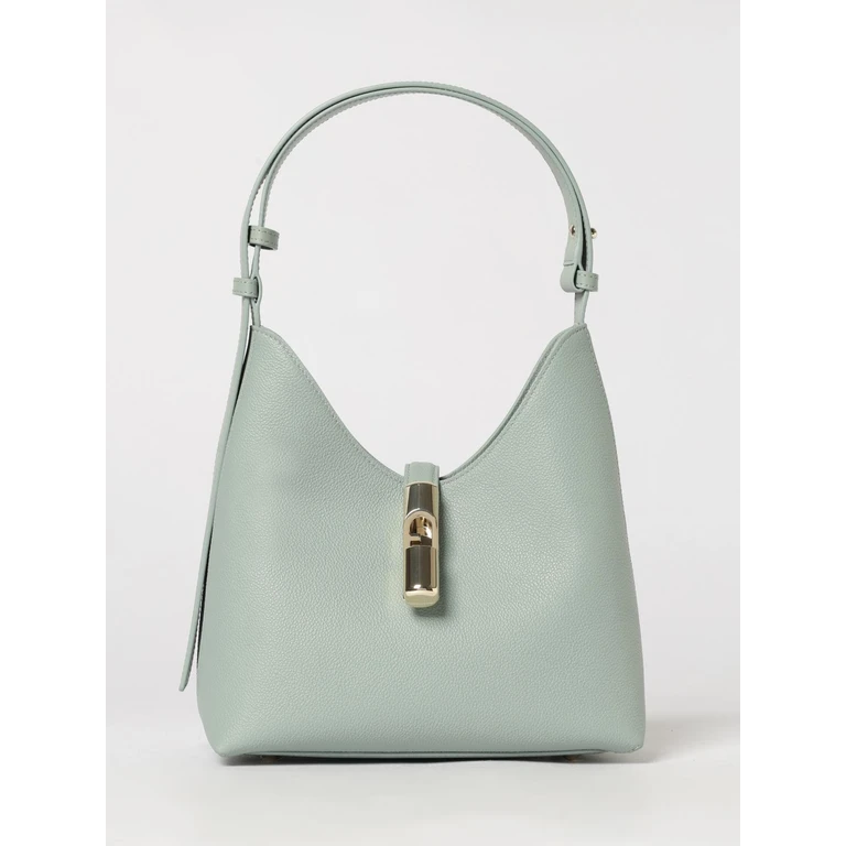 Goccia Grained Leather Shoulder Bag by with Snap Closure (WB01979BX33534911S)