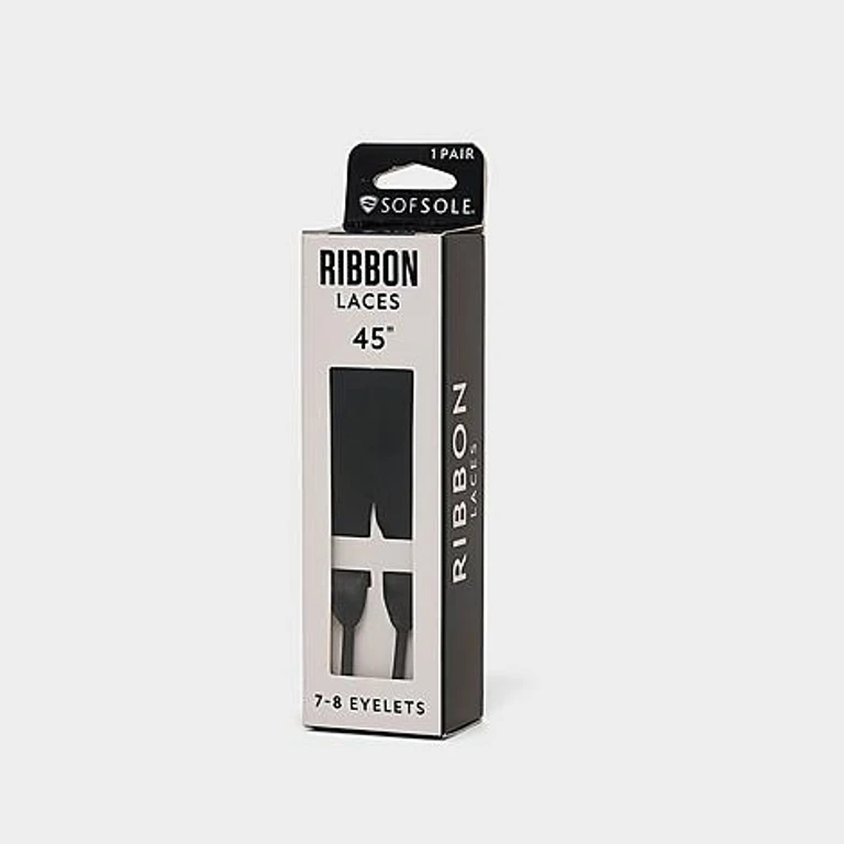 ForceField Sof Sole Ribbon Shoelaces in Black
