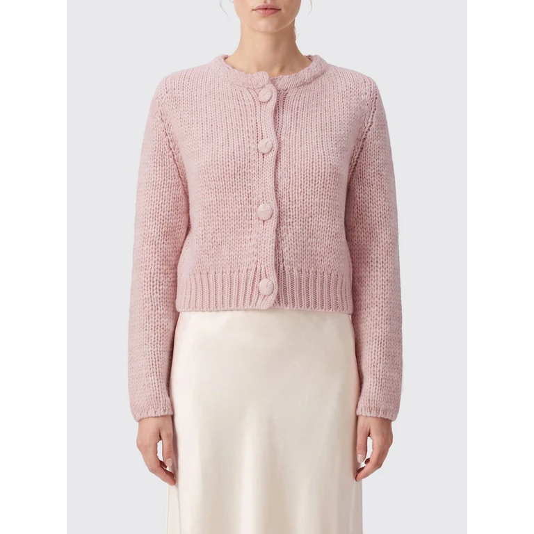 Silk, Mohair and Cashmere Blend Crewneck Cardigan (15152MYKNITF50A)