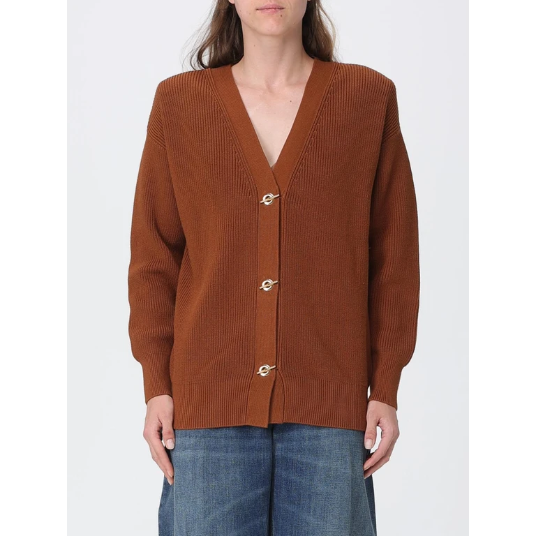 V-Neck Viscose Blend Cardigan with Dropped Shoulders (MK01S66E2FK3)