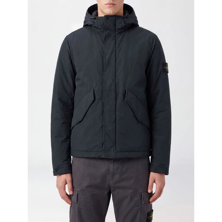 Recycled Nylon Hooded Windbreaker Jacket with Compass Logo (4100010S0A26V0020)