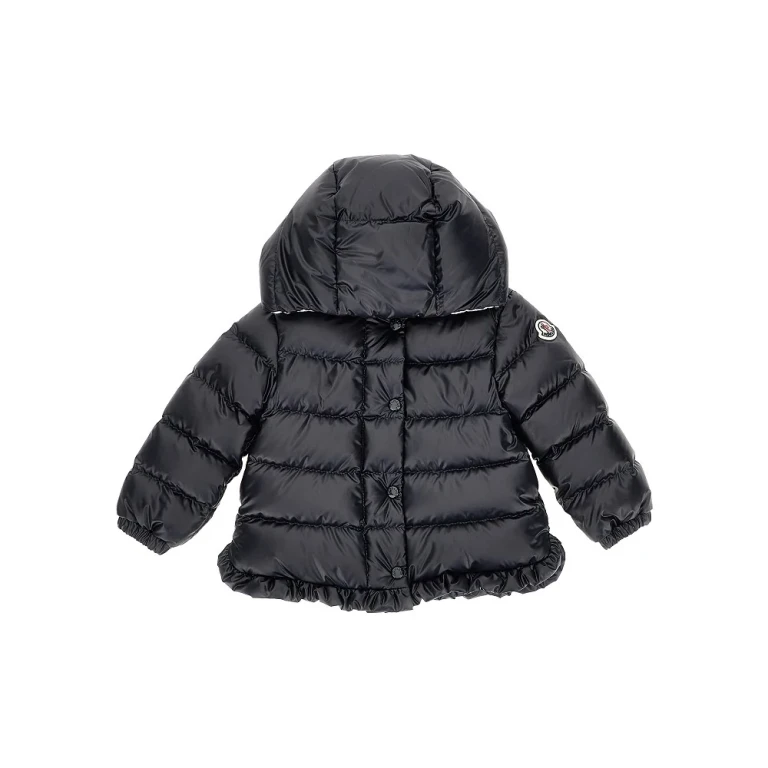 'Tazui' nylon downjacket with logo patch Kids 12-18