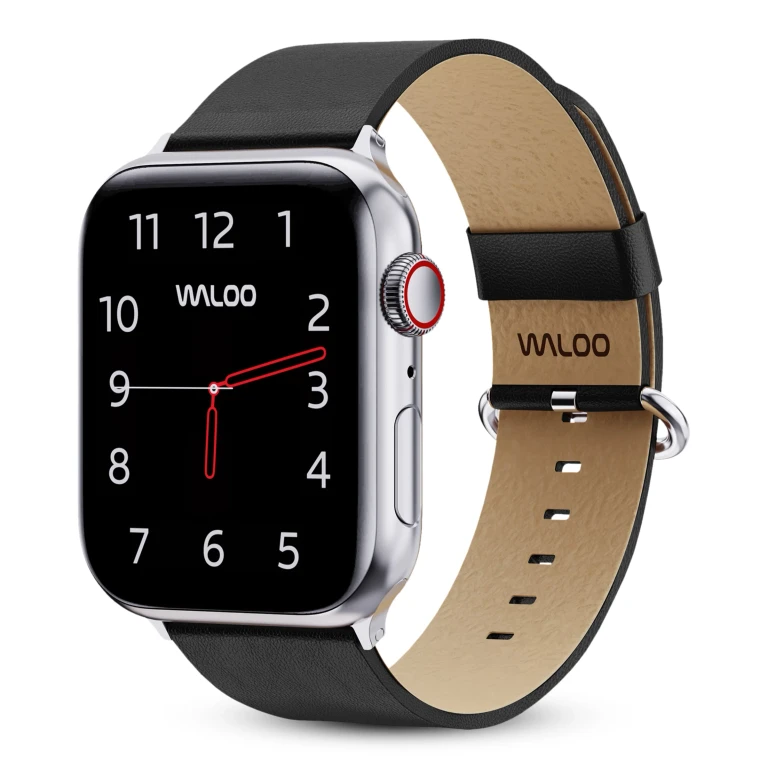 Leather Grain Band For Apple Watch