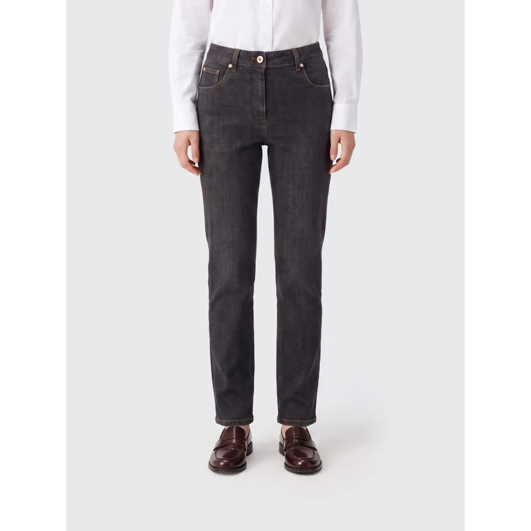 BRUNELLO CUCINELLI Jeans Woman color Grey (MB065P5679C8341)