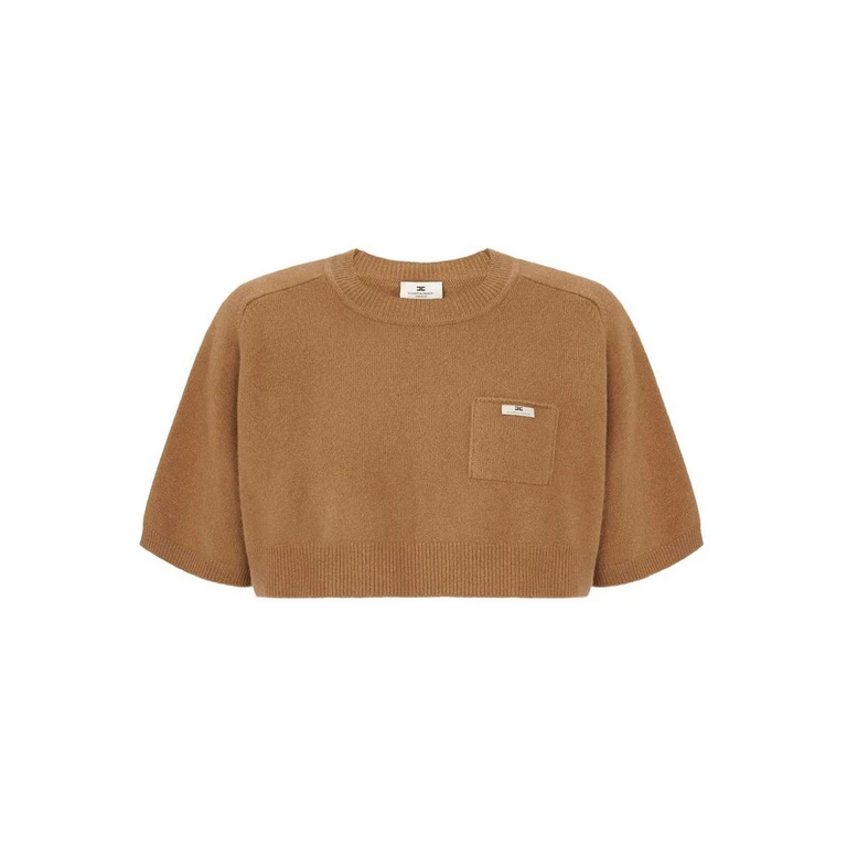 Elisabetta Franchi Pull Col Rond - Marron (MK11T66E2AI6)