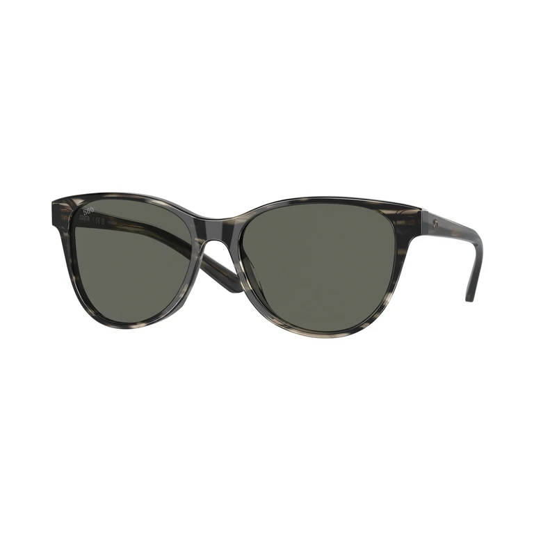 CATHERINE Grey Polarized Glass Cat Eye Ladies Sunglasses 6S2012 201204 57