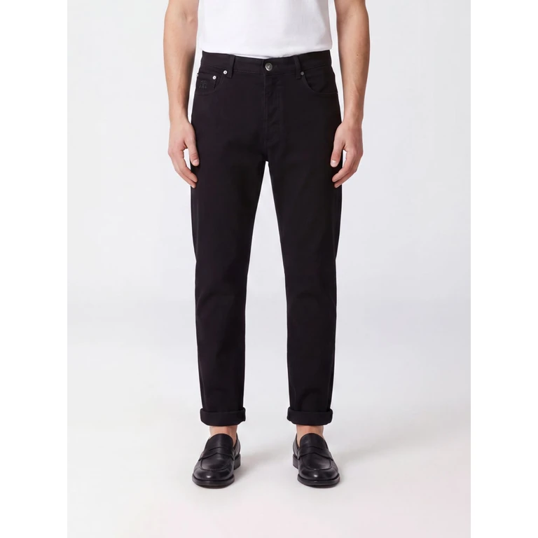 Straight Fit Five-Pocket Jeans in Cotton Denim (M277PO2090C101)
