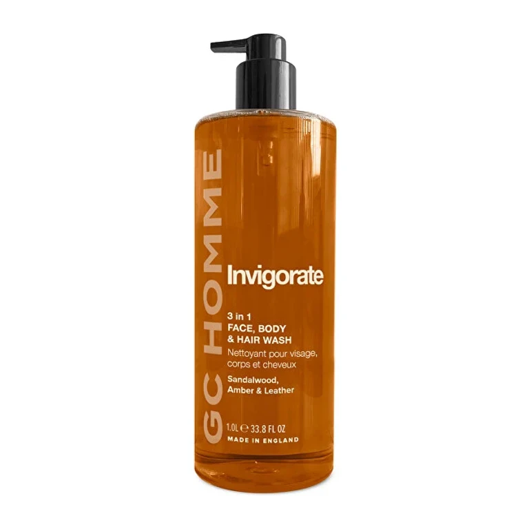Strengthening 3in1 washing gel Sandalwood, Amber & Leather 1000 ml — Washing Gel