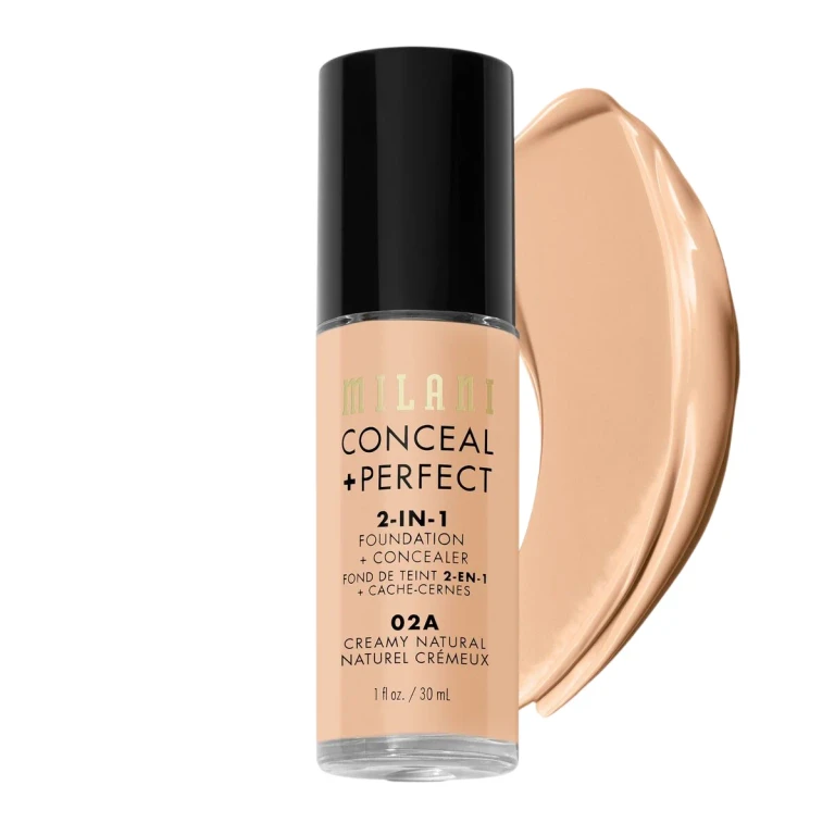 Conceal + Perfect, liquid foundation and concealer 2-in-1, 02A, Creamy Natural, 30 ml