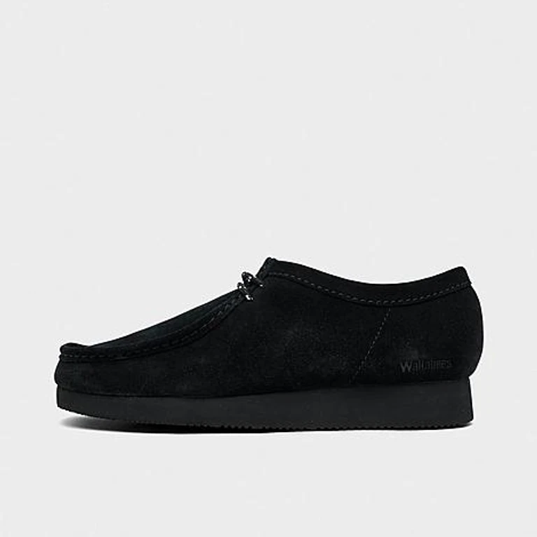 Wallabee Lite 캐주얼 신발 블랙 스웨이드