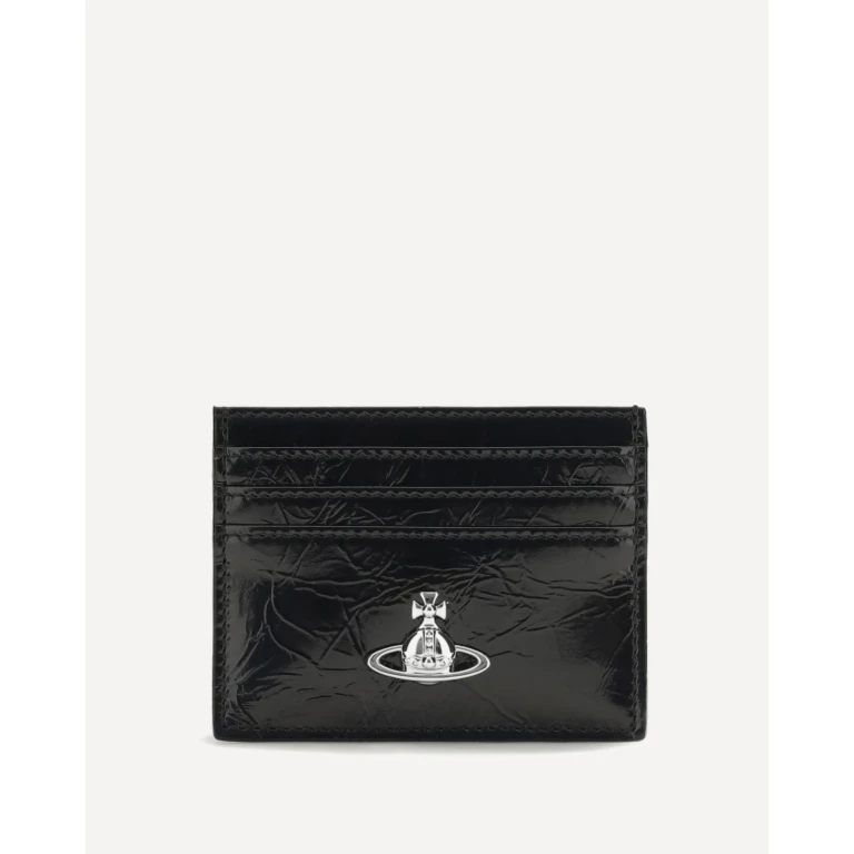 Leather Card Holder with Orb logo Female UNI
