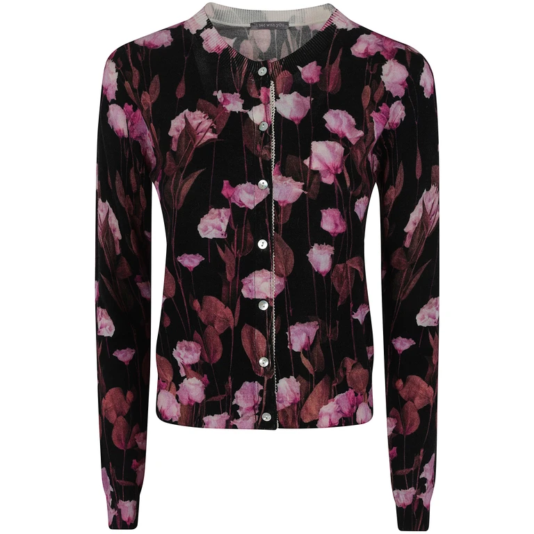 Sweater Printed Korean Collar "Polka Dots Print"