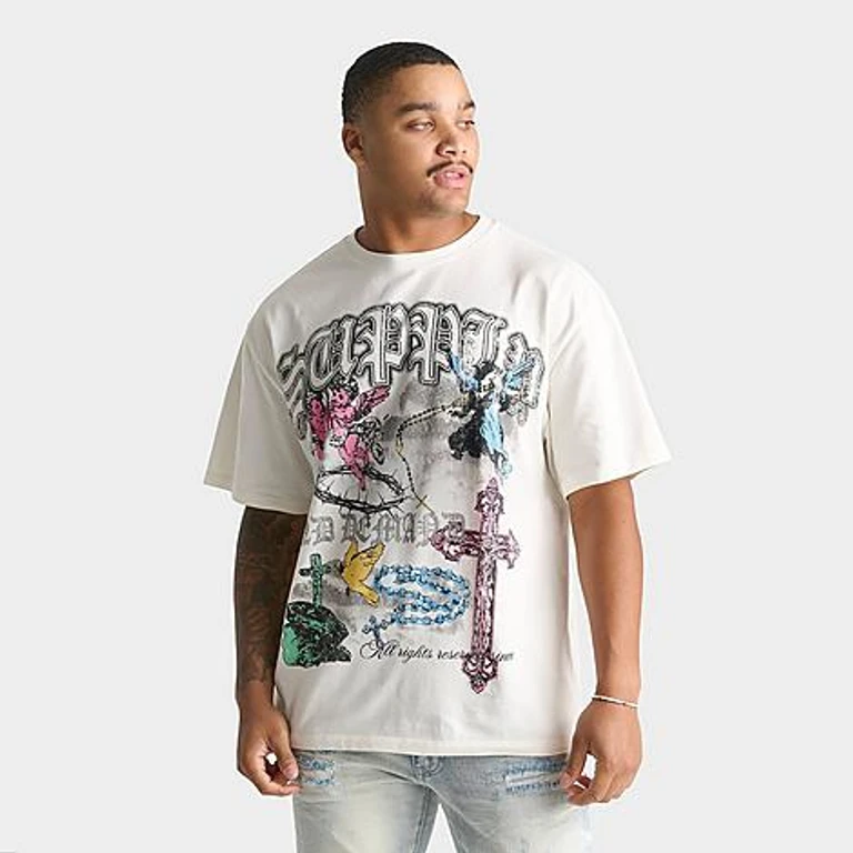 Men's Retrospect T-Shirt in Off White Size: Small
