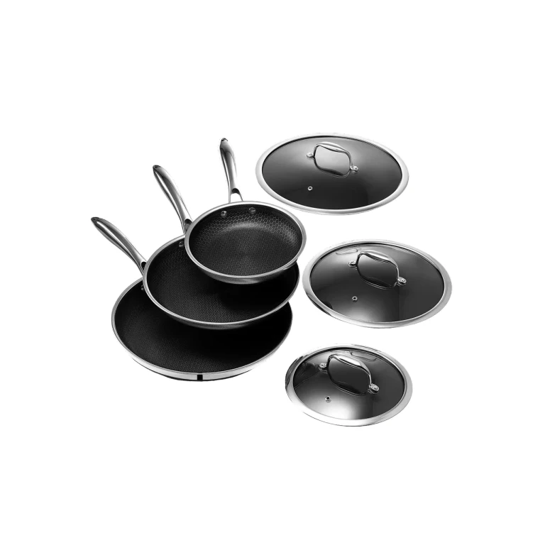 6-Piece Hybrid Frying Pan Set with Lids