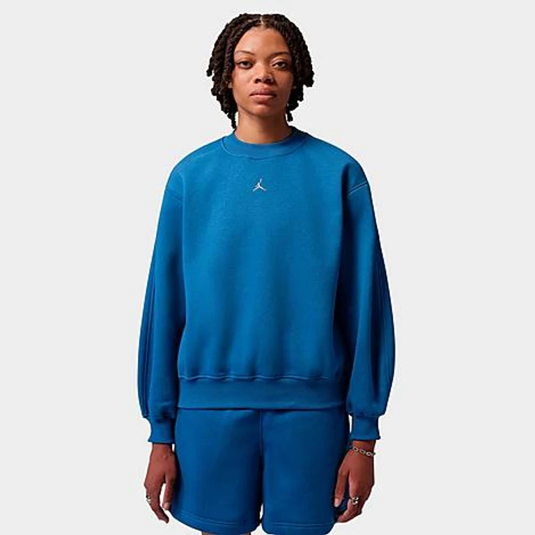 Brooklyn Fleece Crewneck Sweatshirt in True Blue