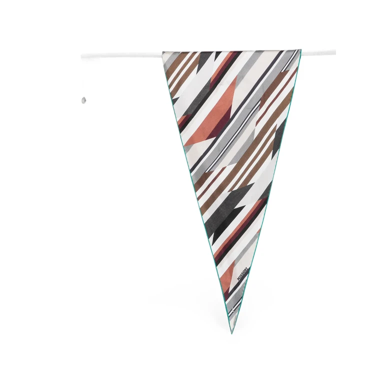 Geometric-print Scarf