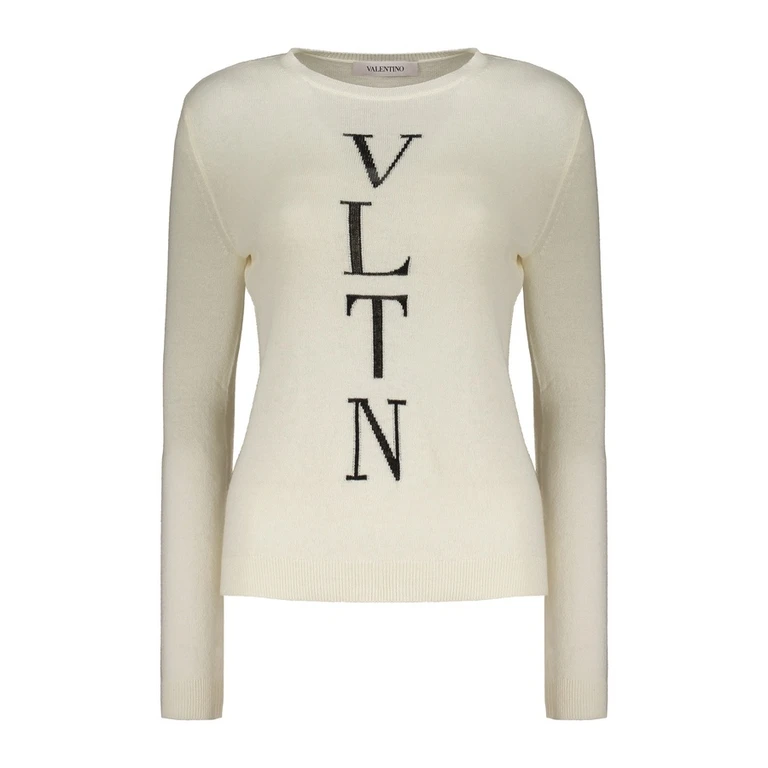 Womens Off White Wool Sweater