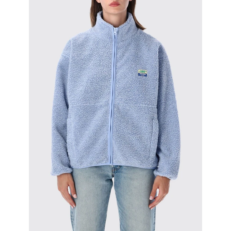 Cropped Fleece Jacket with High Neck and Zip Closure (HOK16CGIVRECHIN)